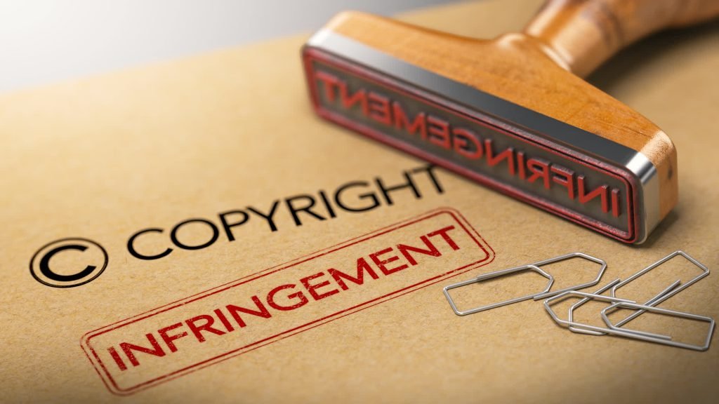 Copyright infringement stamp